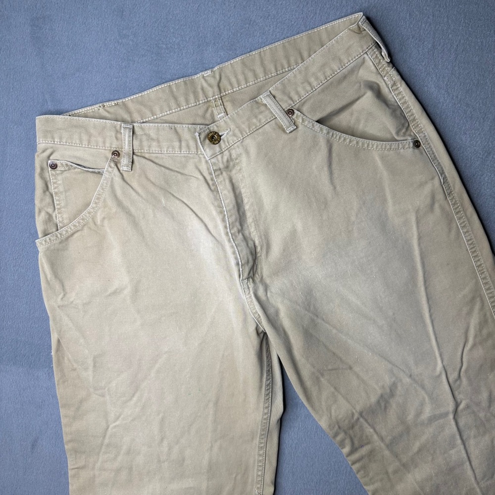 Polo Jeans Co. Carpenter Pants Men 32x32 Tan‎ Cotton Utility Workwear Vintage